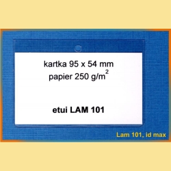 Etui z folii PCV LAM 101 - identyfikator maksymalny